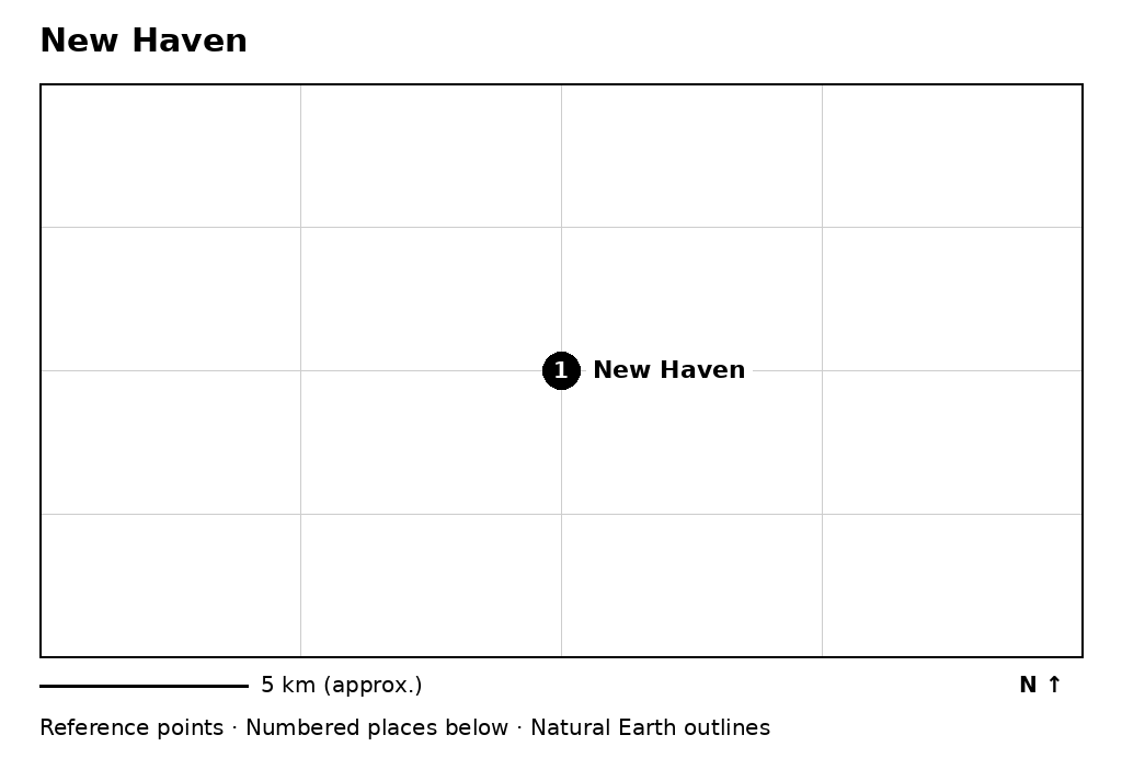 Closer orientation map for New Haven