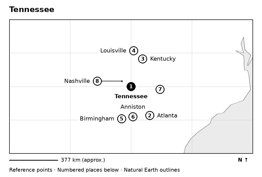 Closer orientation map for Tennessee