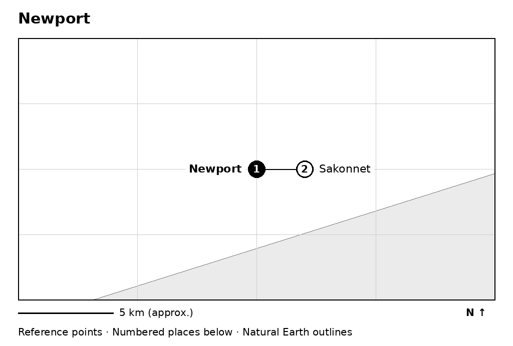 Closer orientation map for Newport
