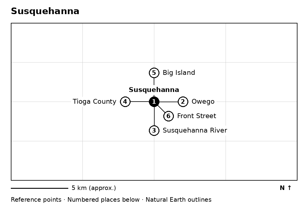 Closer orientation map for Susquehanna