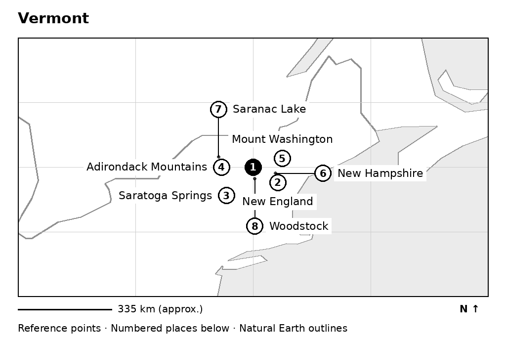 Closer orientation map for Vermont