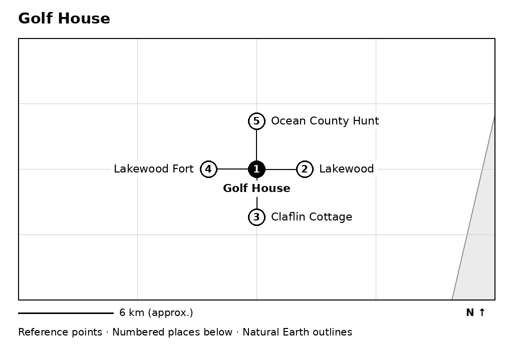 Closer orientation map for Golf House
