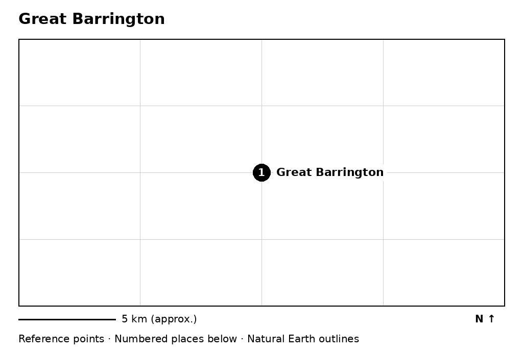 Closer orientation map for Great Barrington