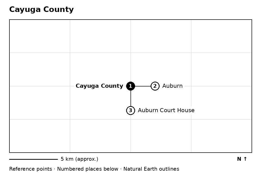 Closer orientation map for Cayuga County