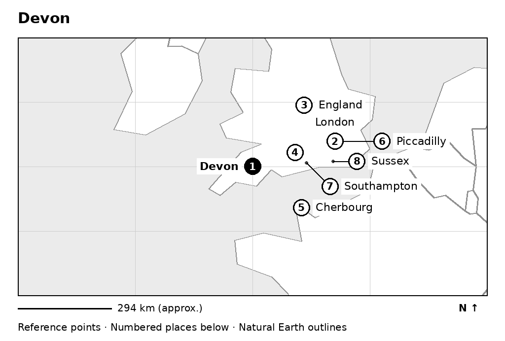 Closer orientation map for Devon