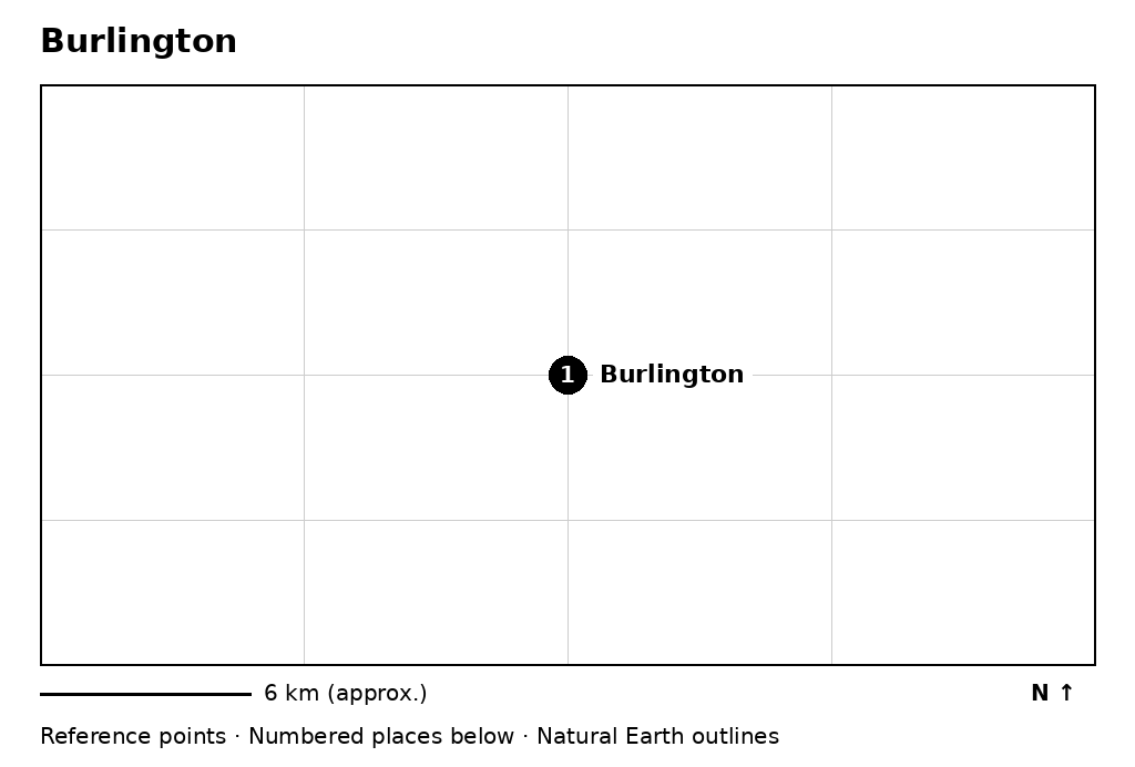 Closer orientation map for Burlington