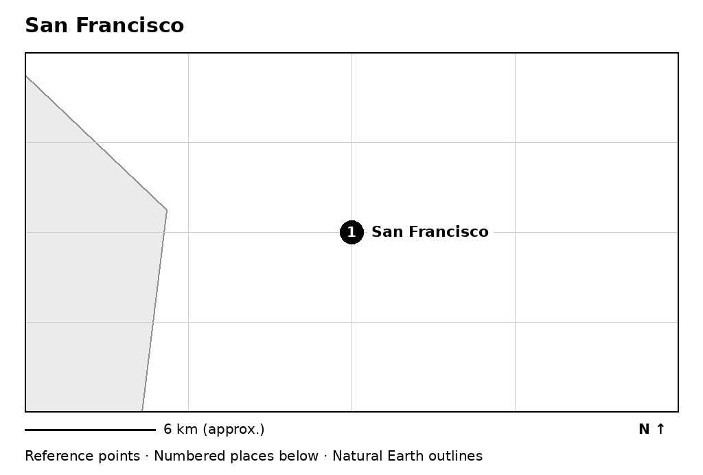 Closer orientation map for San Francisco