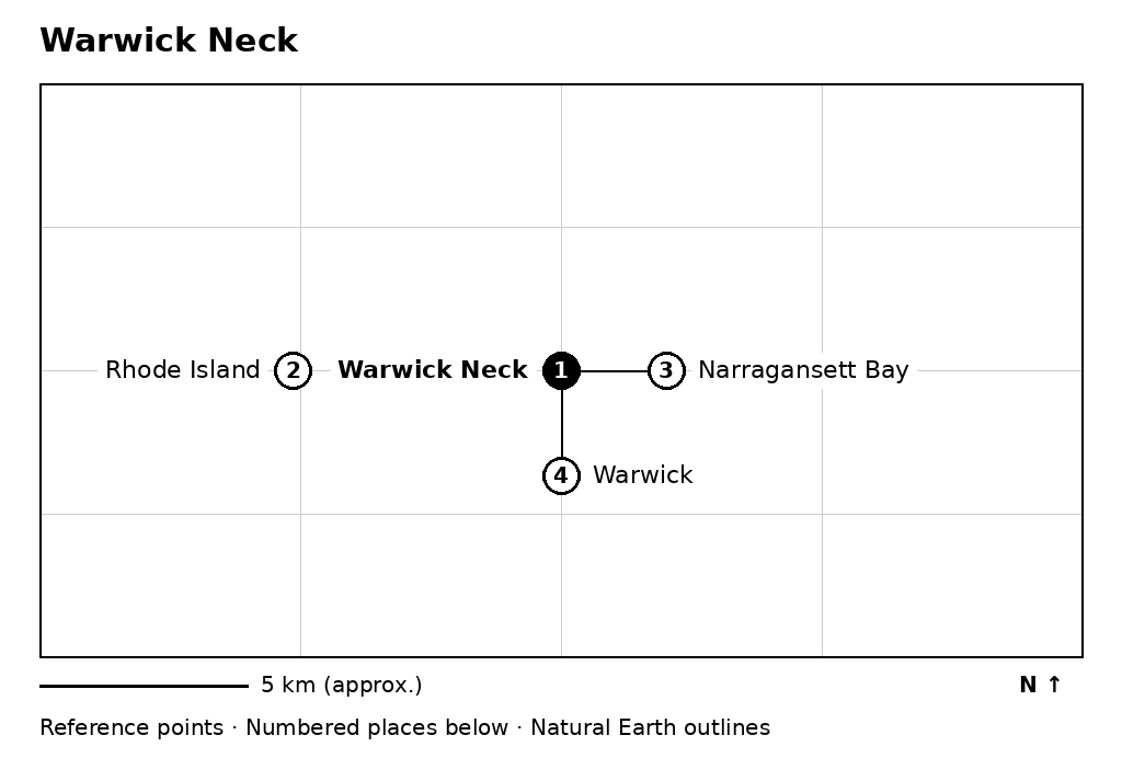 Closer orientation map for Warwick Neck
