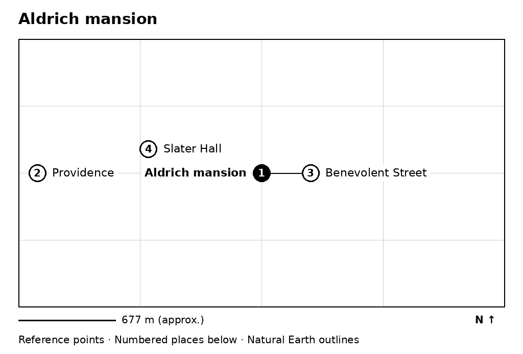 Closer orientation map for Aldrich mansion