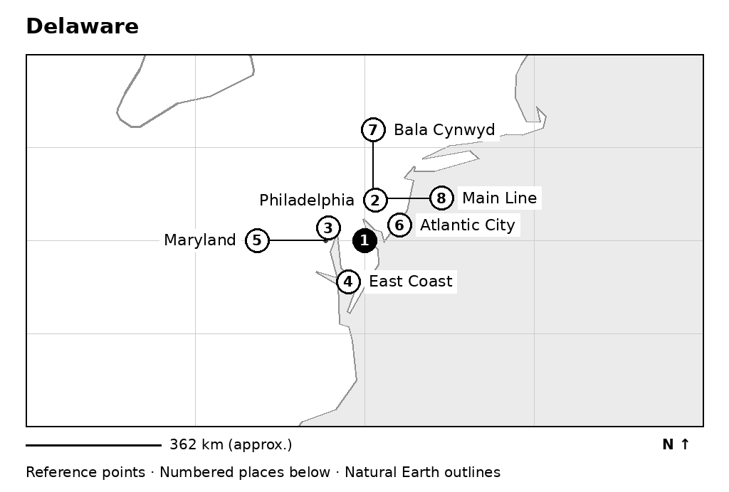 Closer orientation map for Delaware