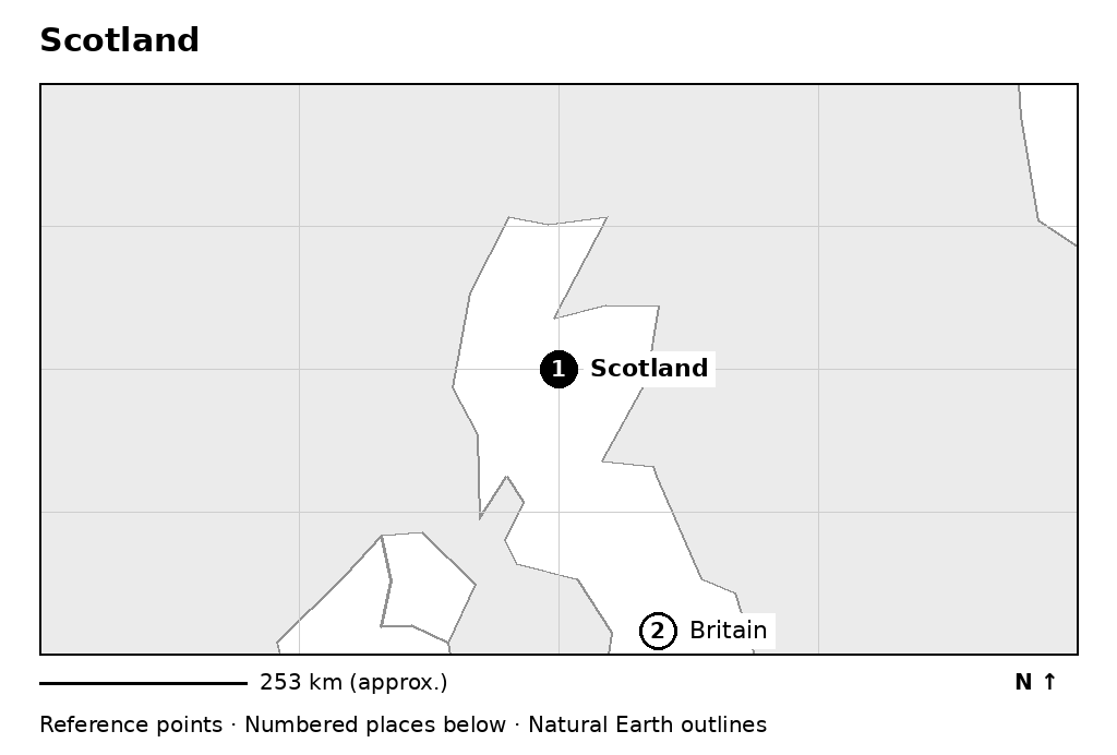 Closer orientation map for Scotland
