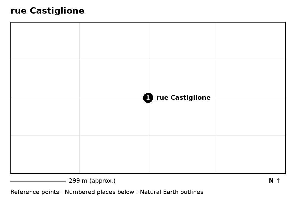 Closer orientation map for rue Castiglione