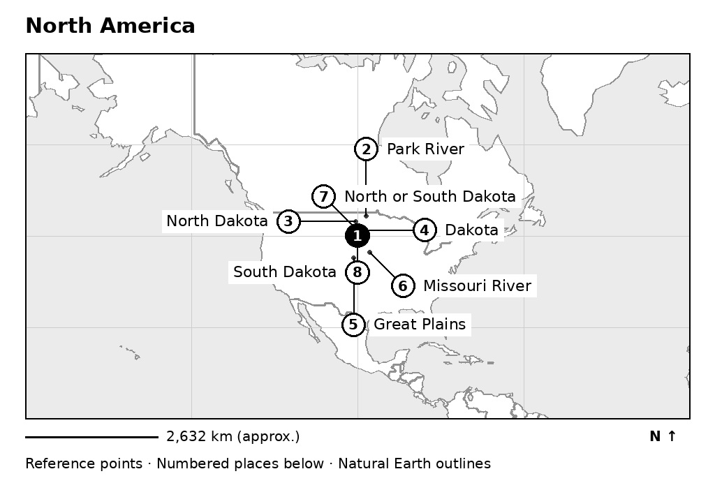 Closer orientation map for North America