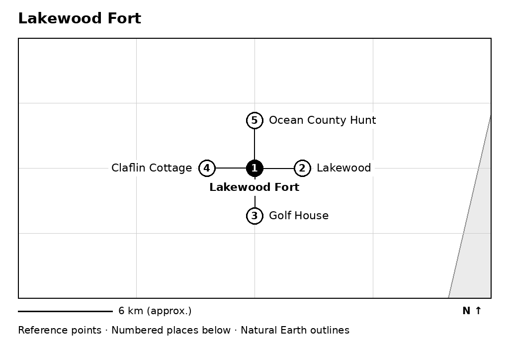 Closer orientation map for Lakewood Fort