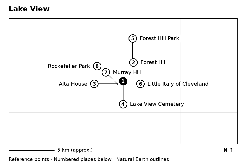 Closer orientation map for Lake View