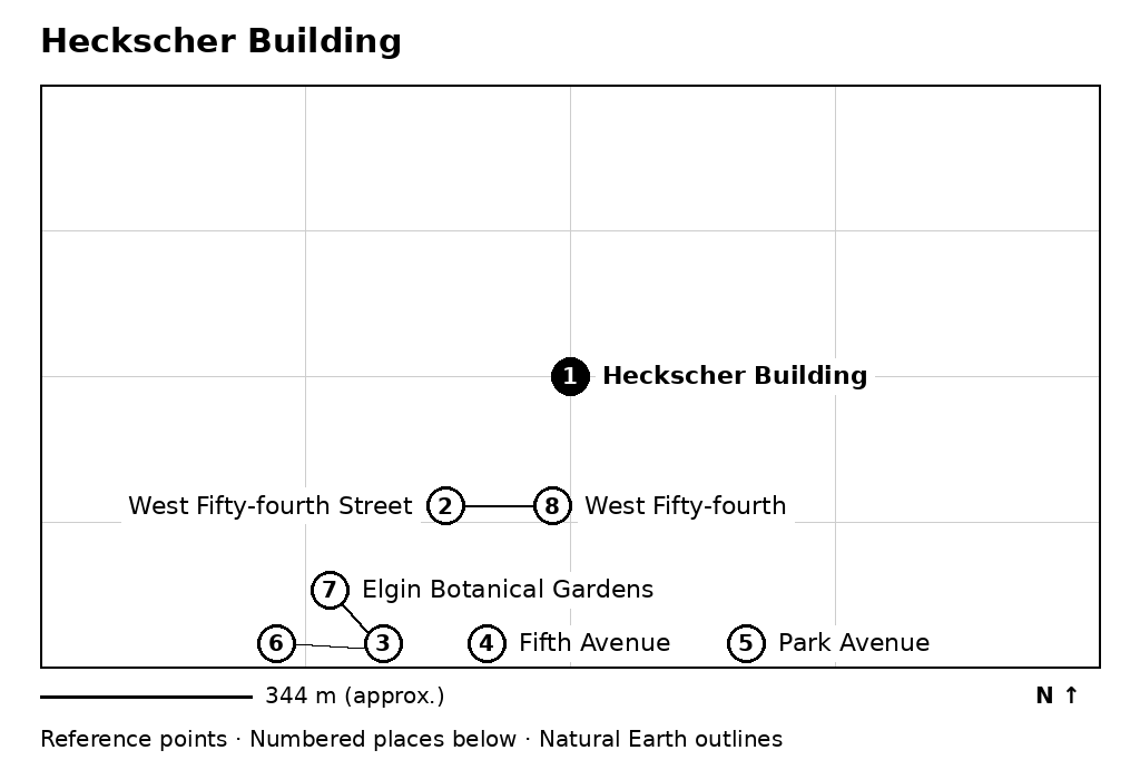 Closer orientation map for Heckscher Building