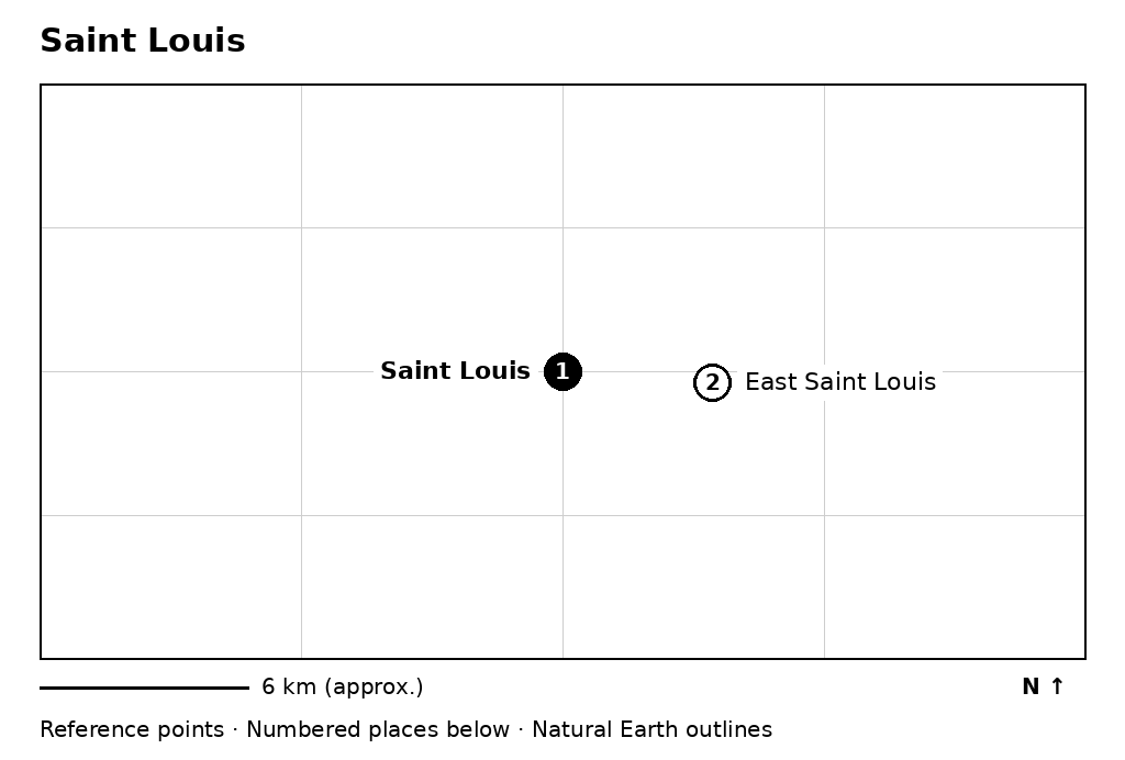 Closer orientation map for Saint Louis